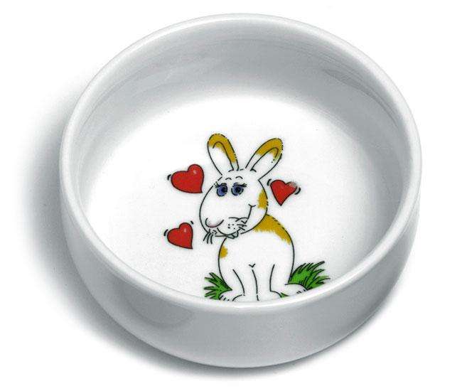 Karlie Runder Keramik-Napf fuer Kaninchen 300ml