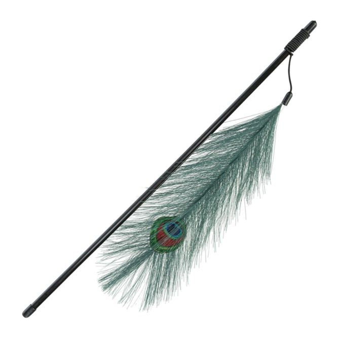 Trixie Spielangel mit Pfauenfeder