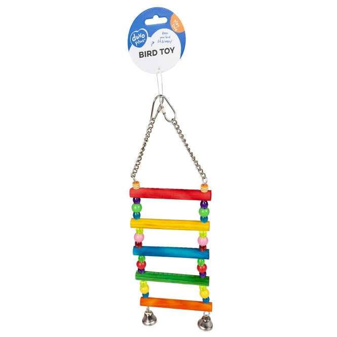Duvoplus bunte Vogelleiter mit Perlen 40cm