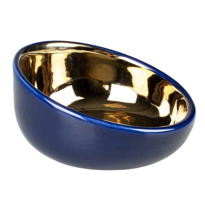 Duvoplus Futternapf Stone Obliq - blau/gold