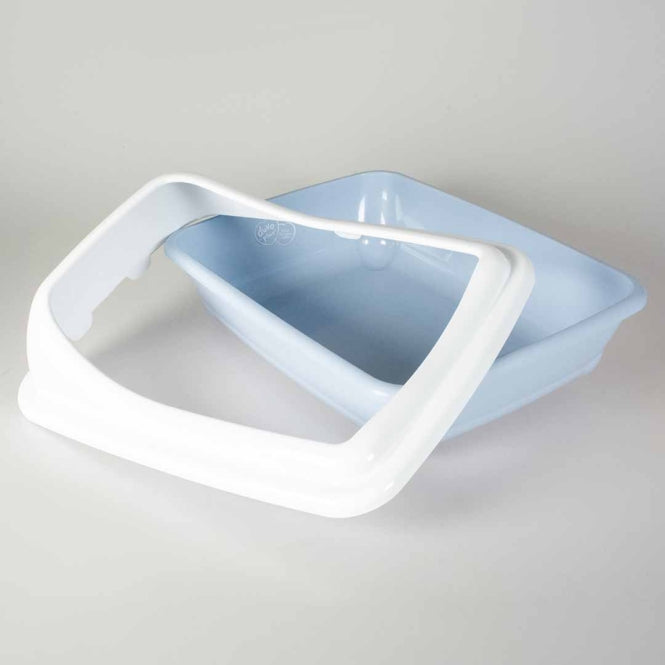 Duvoplus Katzentoilette Birba mit Rand - Azzuro