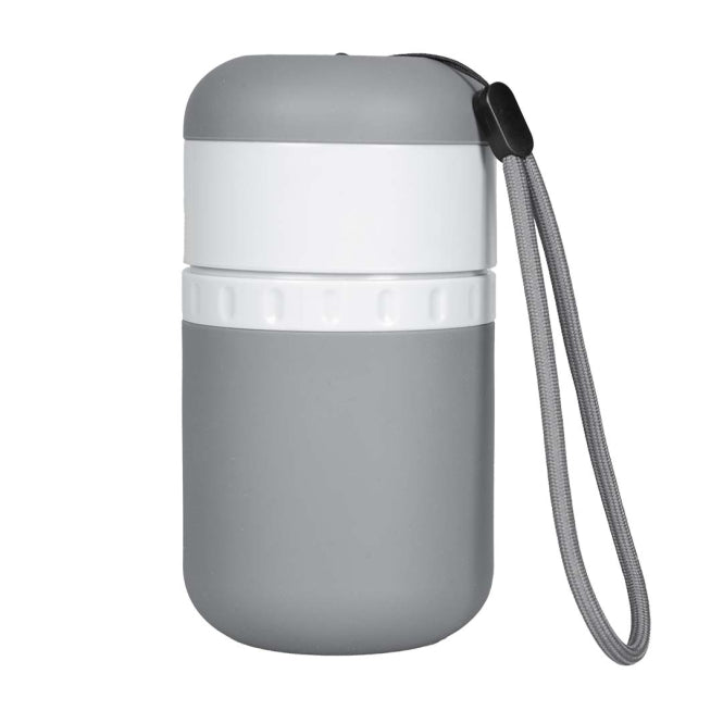 Duvoplus Reise-Trinkflasche Silikon - Grau