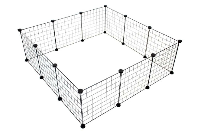 Duvoplus modulares Kleintiergehege schwarz
