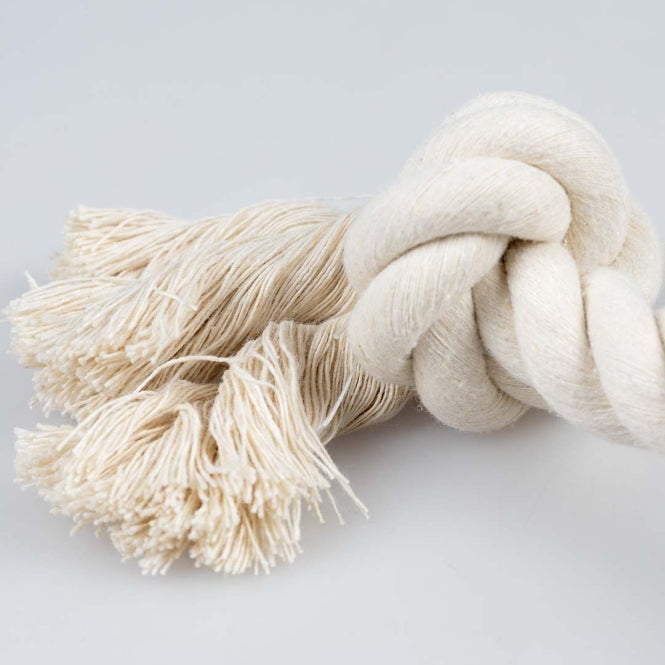 Duvoplus ECO Baumwoll-Tau mit 2 Knoten - weiss