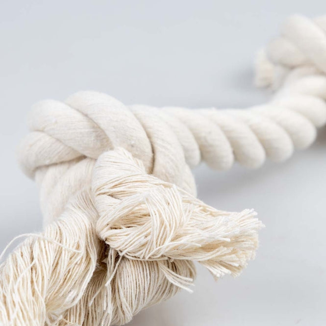 Duvoplus ECO Baumwoll-Tau mit 2 Knoten - weiss
