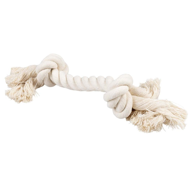 Duvoplus ECO Baumwoll-Tau mit 2 Knoten - weiss