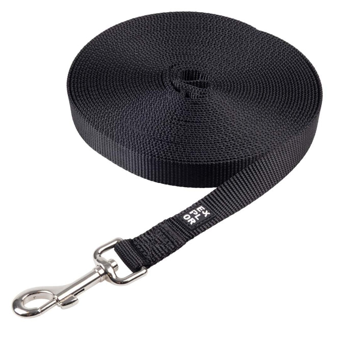 Duvoplus EXPLOR Trackingleine Classic flach - schwarz