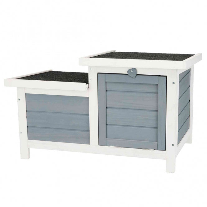 Trixie Natura Kleintierhaus grau weiss