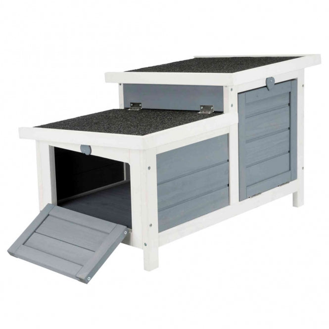Trixie Natura Kleintierhaus grau weiss