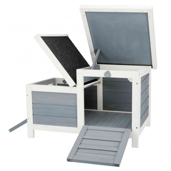 Trixie Natura Kleintierhaus grau weiss