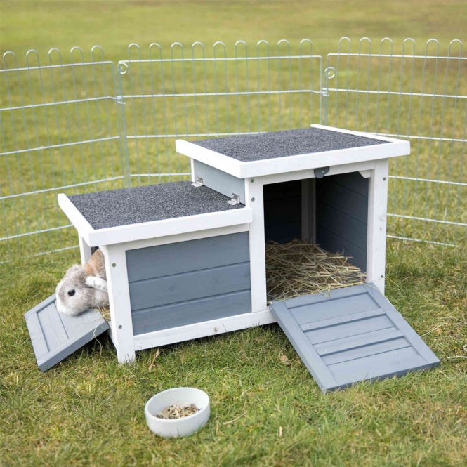 Trixie Natura Kleintierhaus grau weiss