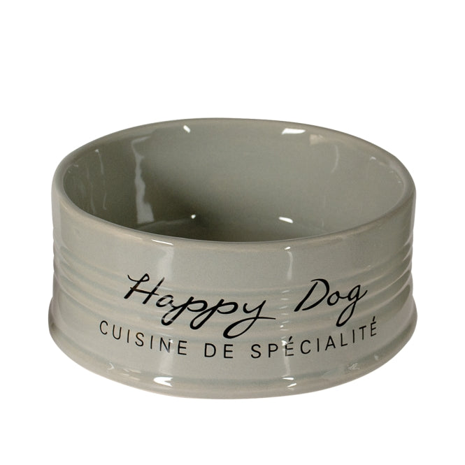 Duvoplus Futternapf Stone Happy Dog grau